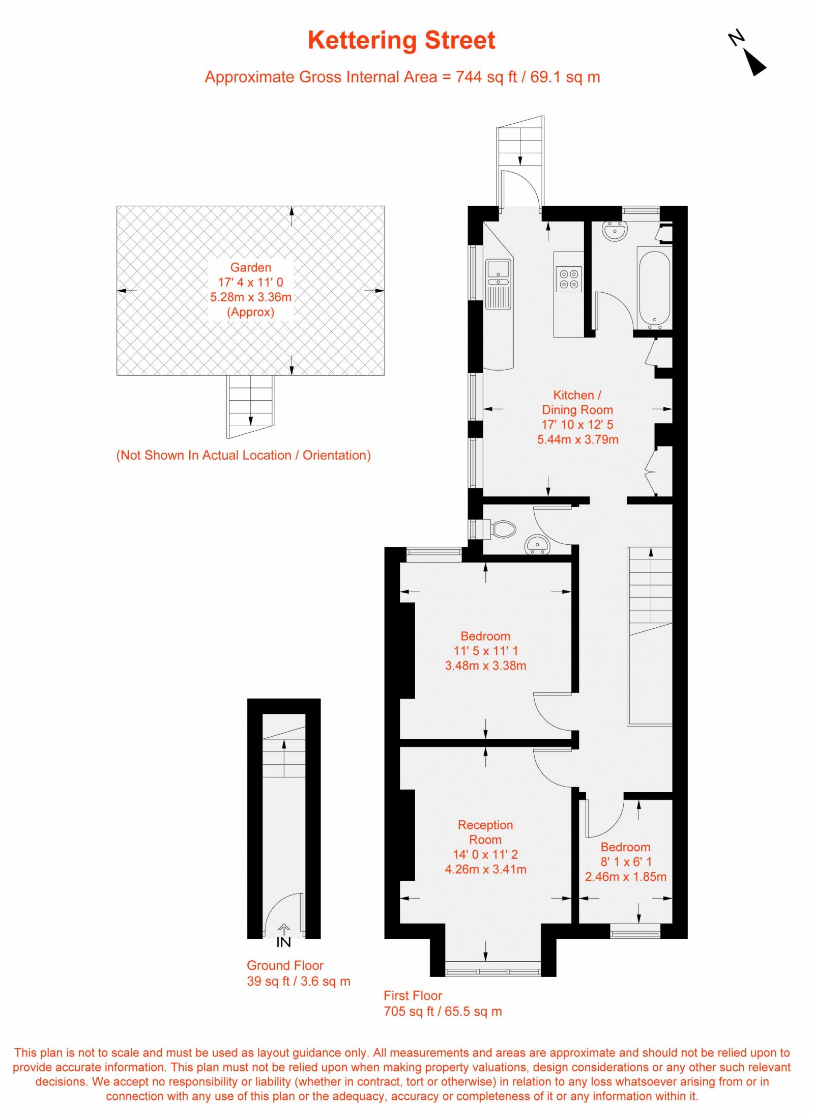 Floorplan for Kettering Street, London, SW16