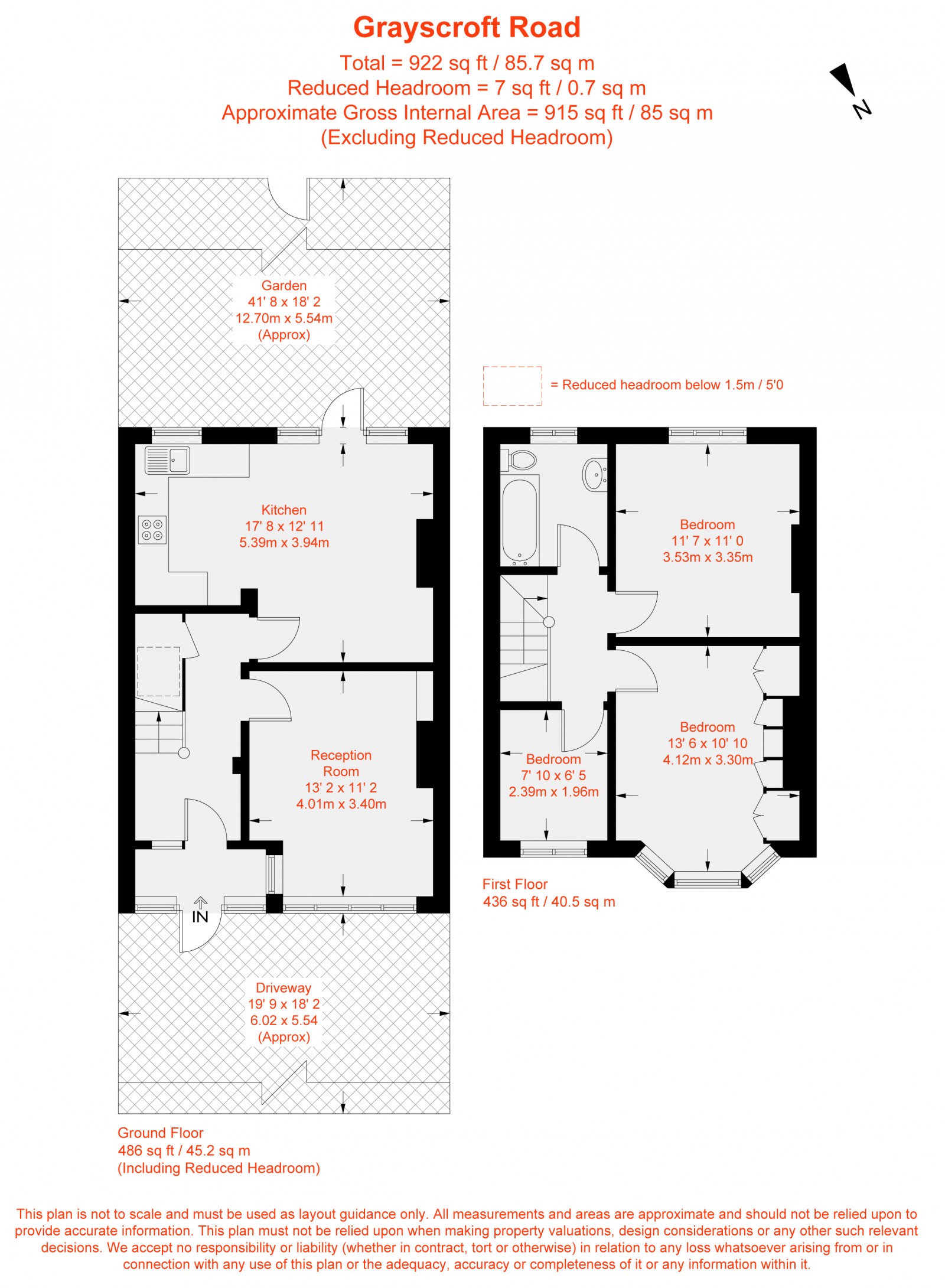 Floorplan for Grayscroft Road, Streatham Vale, SW16