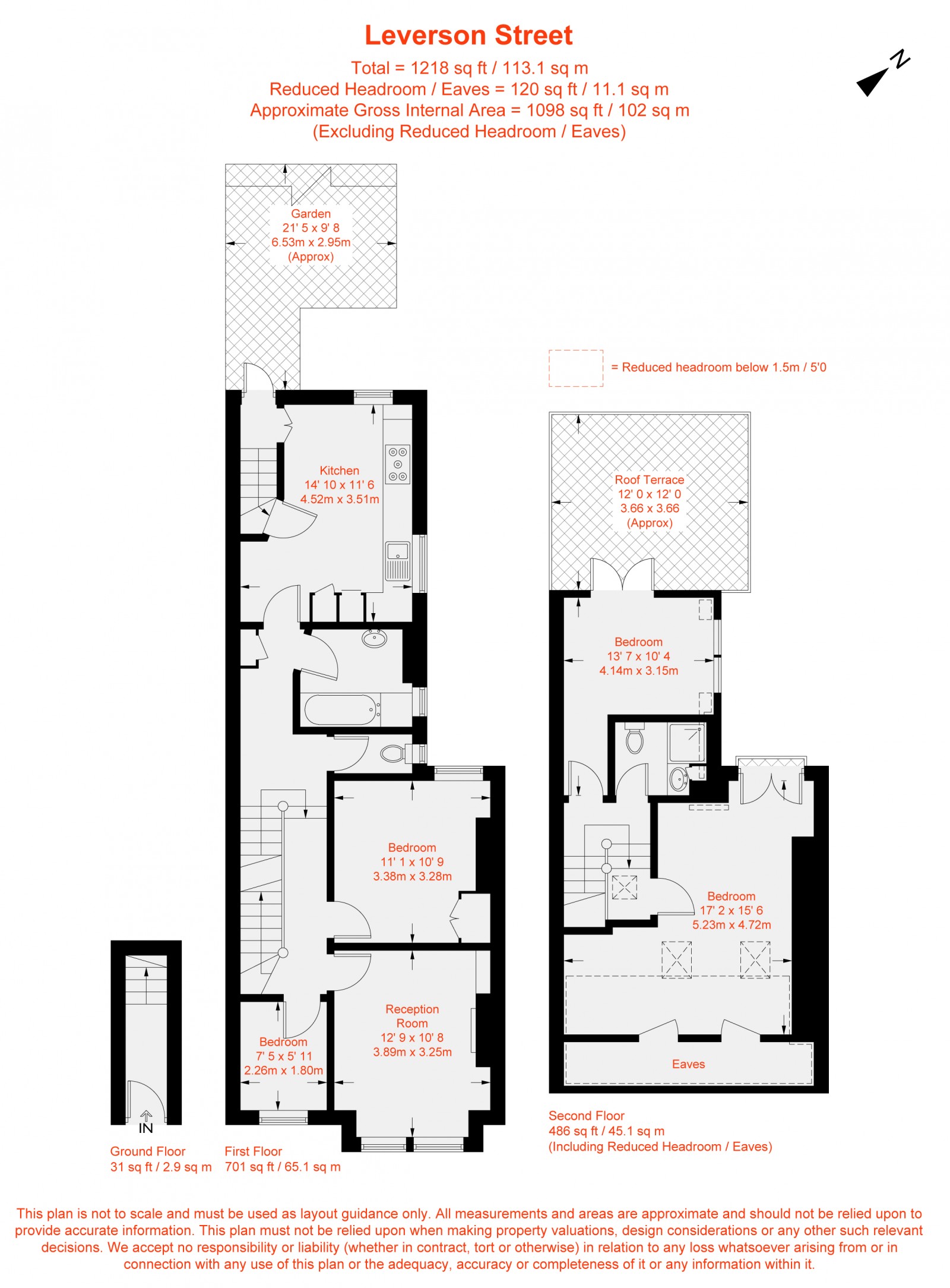 Floorplan for Leverson Street, Furzedown, SW16