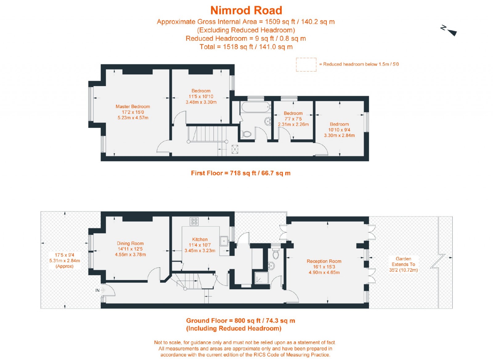 Floorplan for Nimrod Road, London, SW16