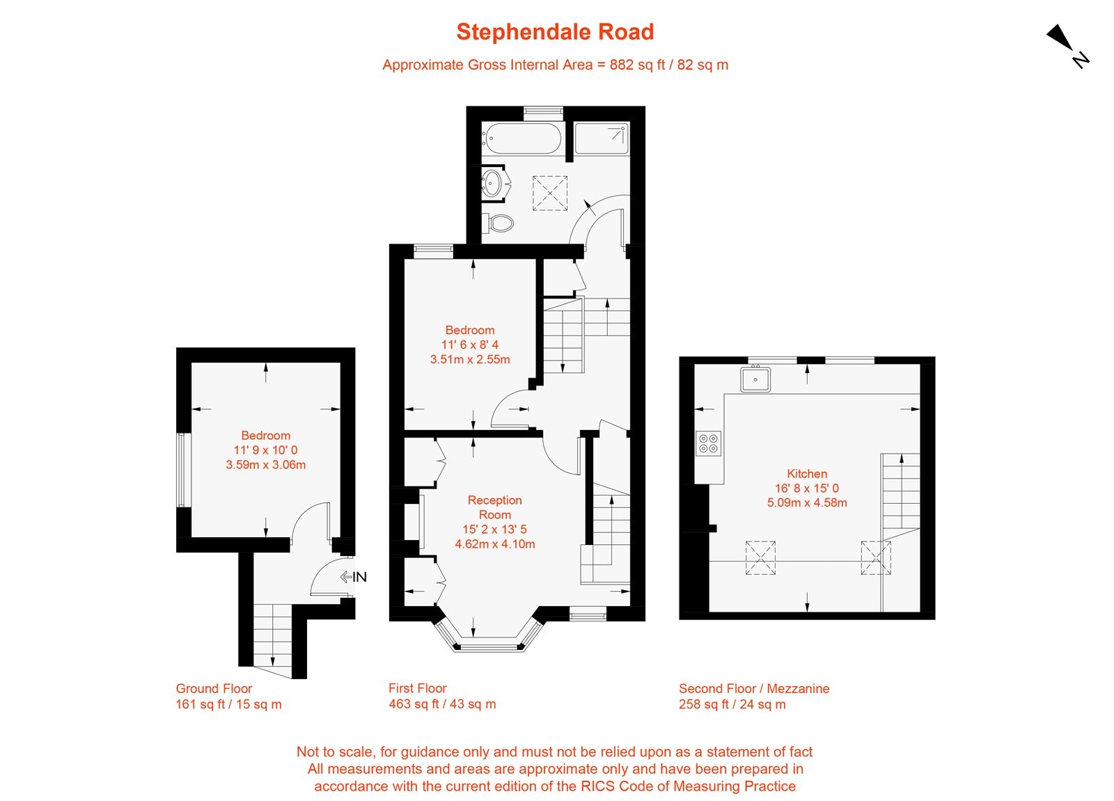 Floorplan for Stephendale Road, Fulham, SW6