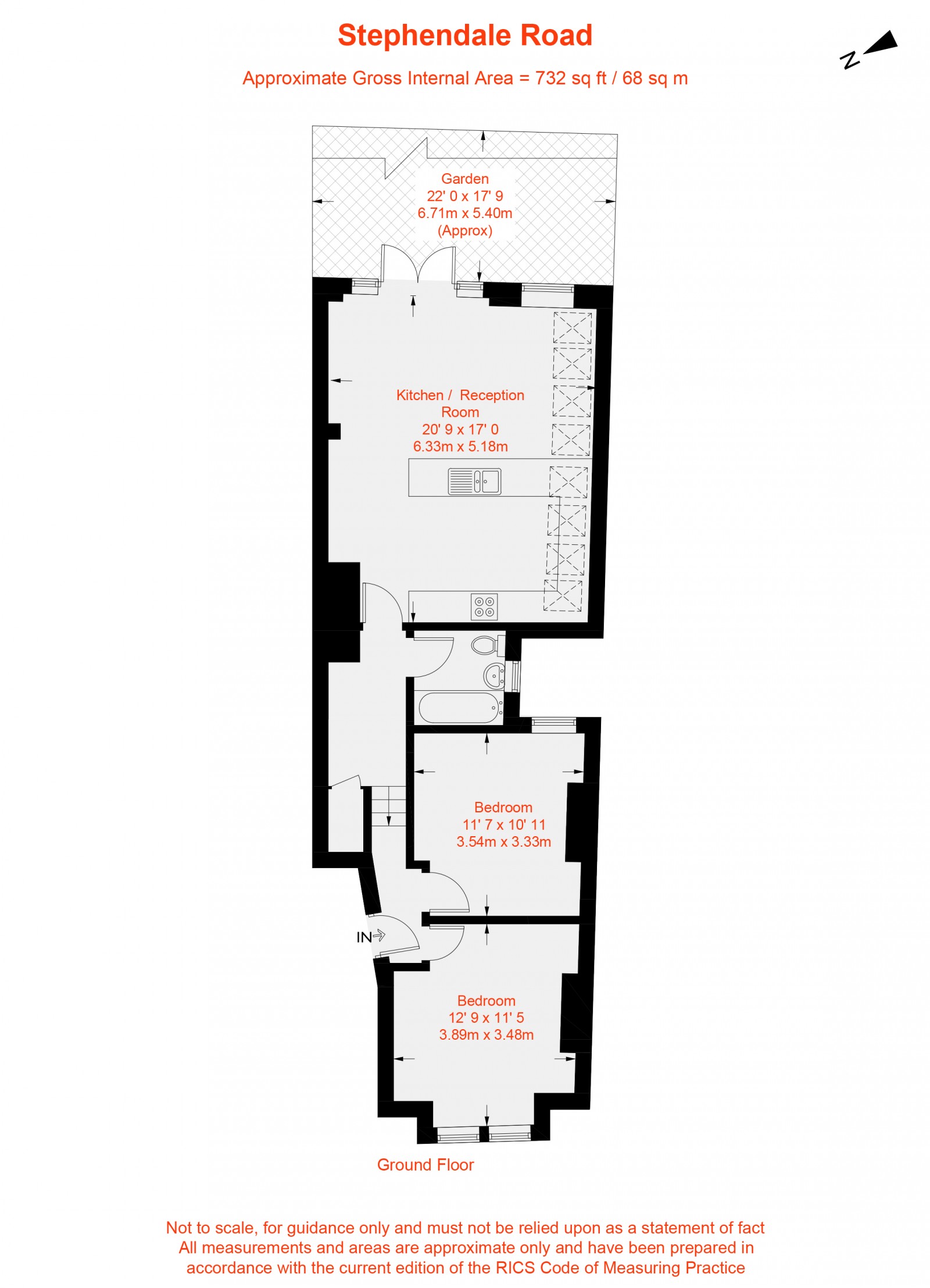 Floorplan for Stephendale Road, London, SW6
